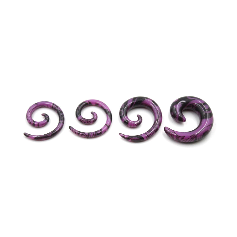 PE-054 Spiral Purple with Black Texture