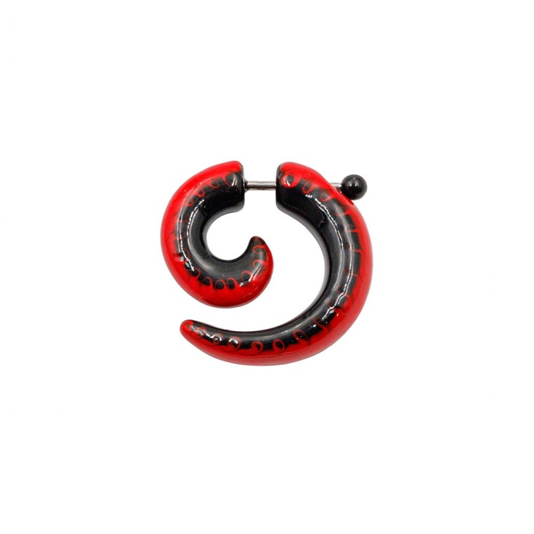 PJ-075 Spirale Finto Nero e Rosso