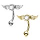 PM-026 Eyebrow Piercing with Cristal Wing