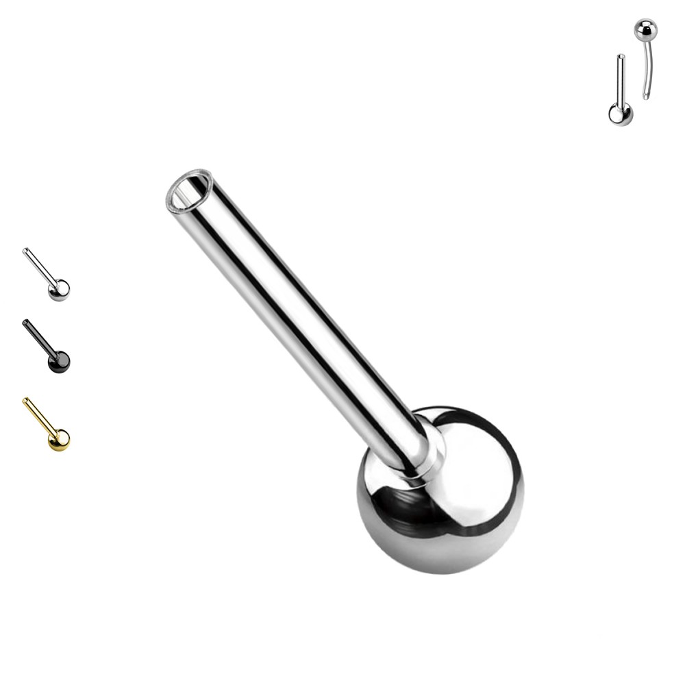PG-043 Barretta Barbell in Acciaio Push-in senza Fili PG-043 Barretta Barbell in Acciaio Push-in senza Fili