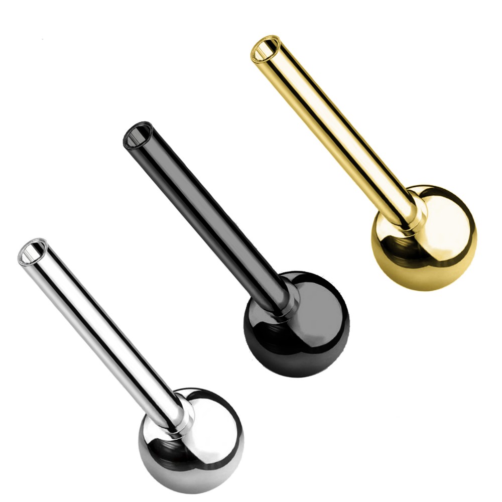 PG-043 Barretta Barbell in Acciaio Push-in senza Fili PG-043 Barretta Barbell in Acciaio Push-in senza Fili