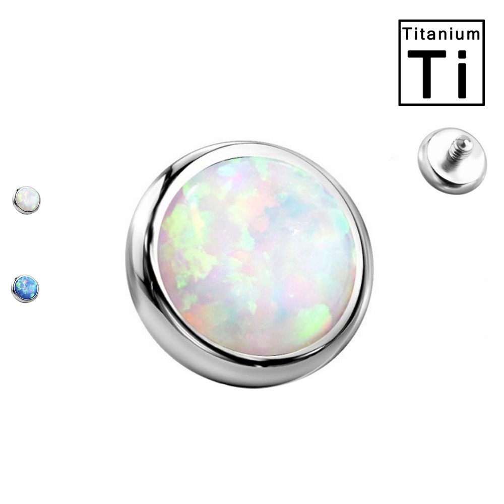 PGT-019 Dermal Plate with Opal Stone