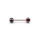 PL-039 Barbell Blue Balls with White Texture