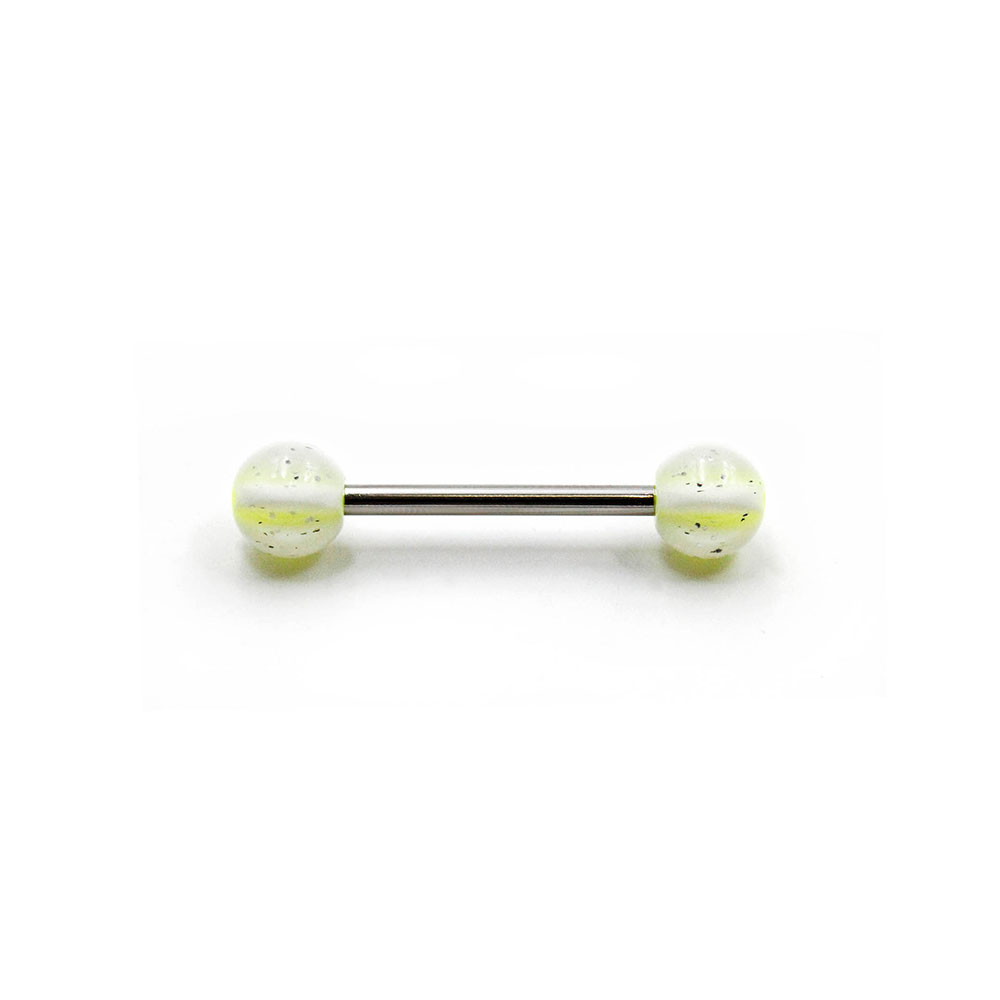 PL-020 Barbell Palline Bianche e Gialle