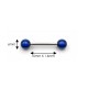 PL-034 Barbell Blue Balls with Black Texture