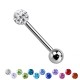 PL-043 Barbell con Sfera di Glitter Resina Epossidica PL-043 Barbell con Sfera di Glitter Resina Epossidica