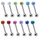 PL-043 Barbell Multi-Crystal with Resin