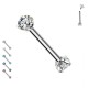 PL-102 Barbell con doppi Cristalli PL-102 Barbell con doppi Cristalli