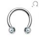 PY-065 Septum Horseshoe with Crystals