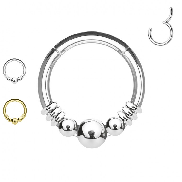PY-069 Basic Earring with Rings and Balls