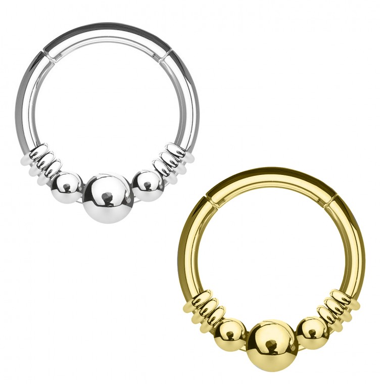 PY-069 Basic Earring with Rings and Balls