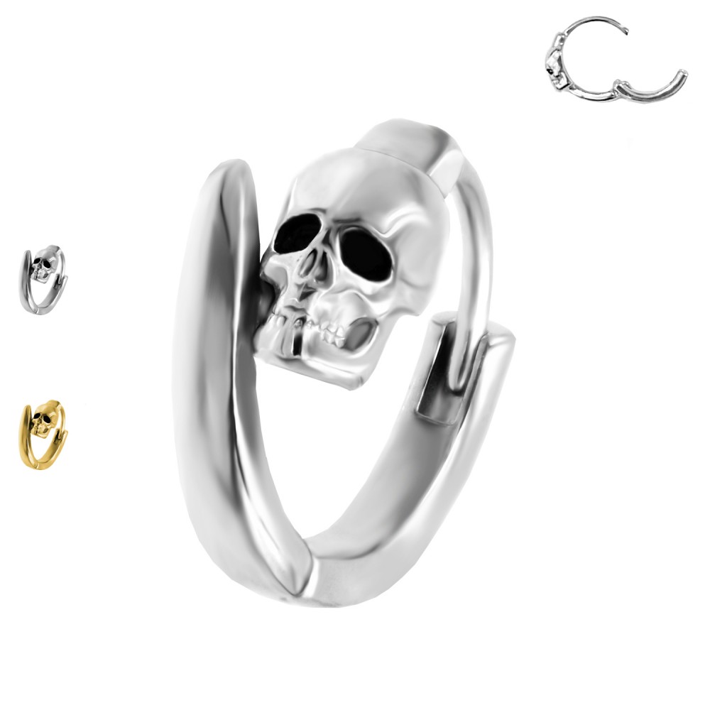 PY-113 Piercing Ring with Skull