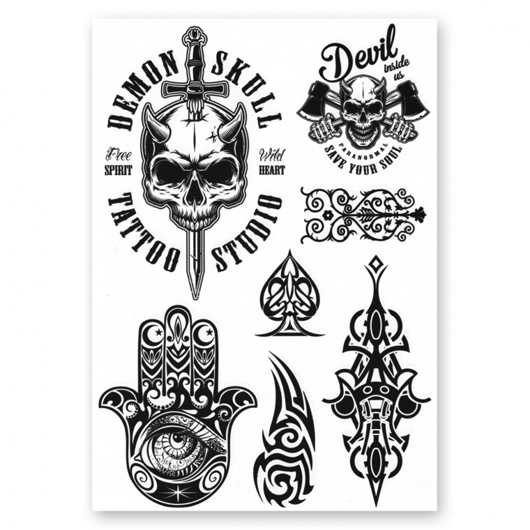 AWAKEN Tatuaggi Semi Permanente Adesivi Tatuaggi temporanei 024 AWAKEN Tatuaggi Semi Permanente Adesivi Tatuaggi temporanei 024