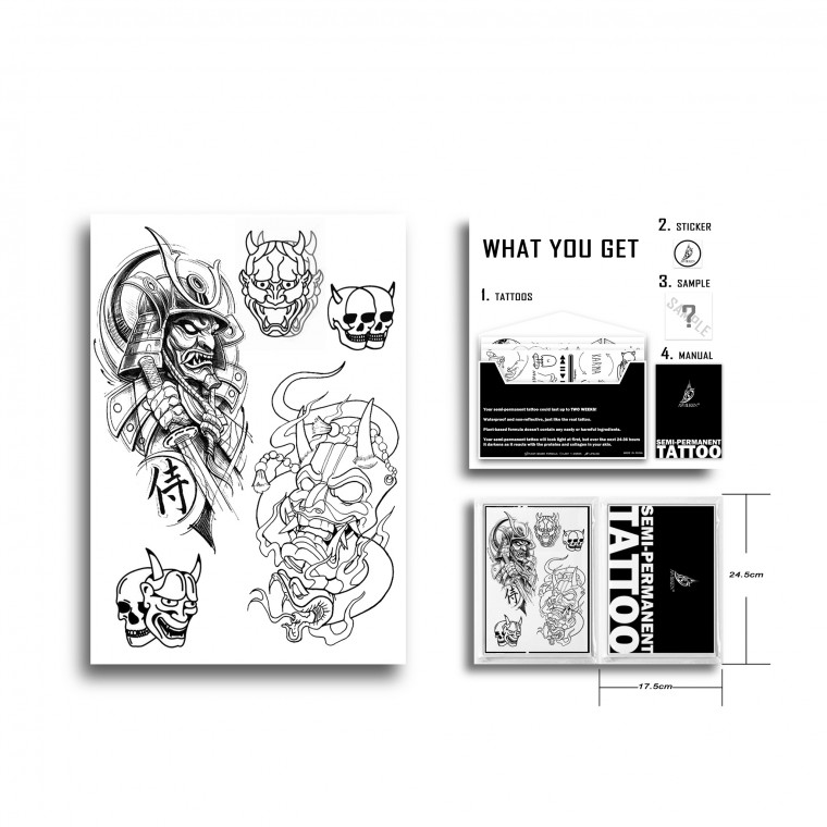 AWAKEN Tatuaggi Semi Permanente Adesivi Tatuaggi temporanei 001 AWAKEN Tatuaggi Semi Permanente Adesivi Tatuaggi temporanei 001