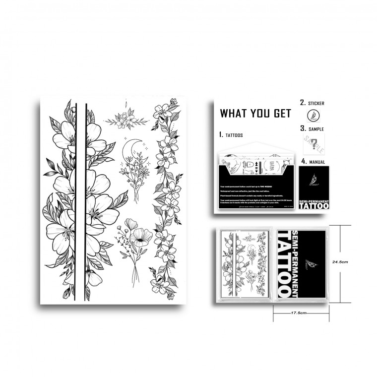 AWAKEN Tatuaggi Semi Permanente Adesivi Tatuaggi temporanei 011 AWAKEN Tatuaggi Semi Permanente Adesivi Tatuaggi temporanei 011