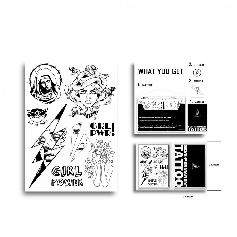 AWAKEN Tatuaggi Semi Permanente Adesivi Tatuaggi temporanei 013 AWAKEN Tatuaggi Semi Permanente Adesivi Tatuaggi temporanei 013