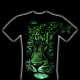 3D-131 Rock Chang T-shirt Leopard Effect 3D and Noctilucent