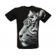 3D-133 Rock Chang T-shirt  Effect 3D and Noctilucent White Tiger