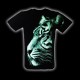 3D-133 Rock Chang T-shirt  Effect 3D and Noctilucent White Tiger
