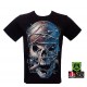 3D-117 Rock Chang T-shirt Skull Effect 3D and Noctilucent with Piercing