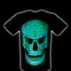 3D-125 Rock Chang T-shirt Skull Effect 3D and Noctilucent with Piercing