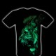 3D-132 Rock Chang T-shirt Leeuw Effect 3D en Noctilucent met Piercing 3D-132 Rock Chang T-shirt Leeuw Effect 3D en Noctilucent met Piercing