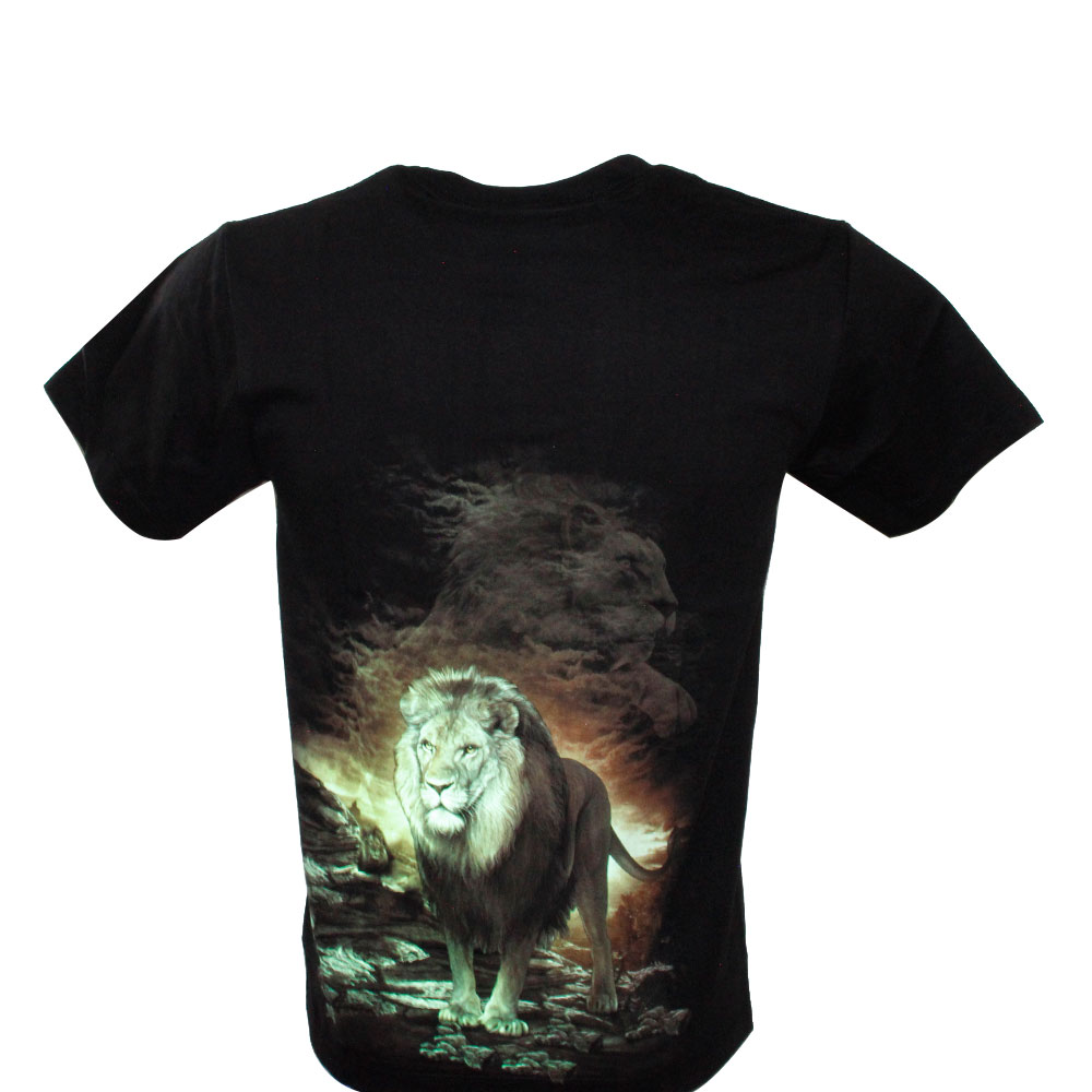 3D-132 Rock Chang T-shirt Lion Effect 3D and Noctilucent with Piercing