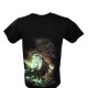 3D-132 Rock Chang T-shirt Leeuw Effect 3D en Noctilucent met Piercing 3D-132 Rock Chang T-shirt Leeuw Effect 3D en Noctilucent met Piercing