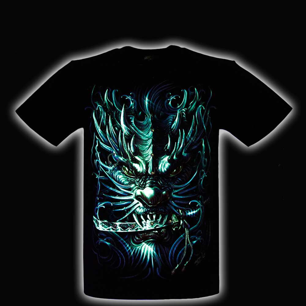 3D-143 Rock Chang T-shirt Effect 3D and Noctilucent Dragon