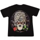 3D-158 Rock Chang T-shirt Effect 3D and Noctilucent  Mechanical Skull