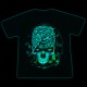 3D-158 Rock Chang T-shirt Effect 3D and Noctilucent  Mechanical Skull