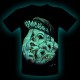 3D-159 Rock Chang Effect 3D and Noctilucent T-shirt Cool Girl with Poker