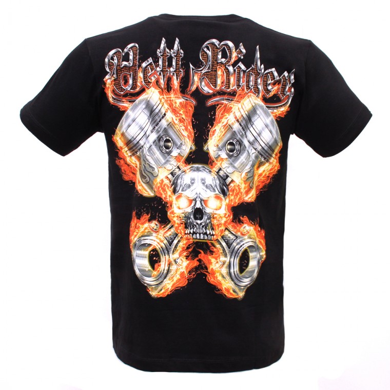 F-HD-010 Rock Chang Maglietta Teschio e Moto
