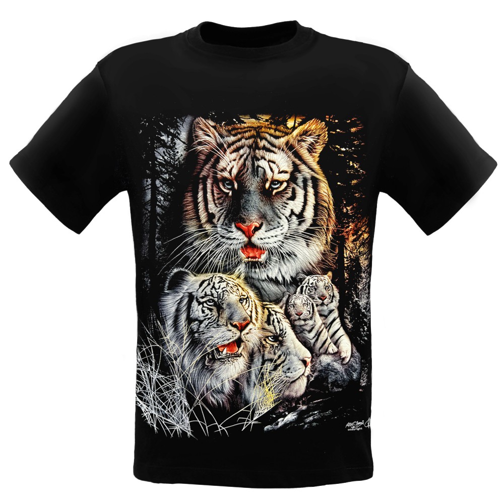 GR-312 Rock Chang T-shirt Tiger Family GR-312 Rock Chang T-shirt Tiger Family