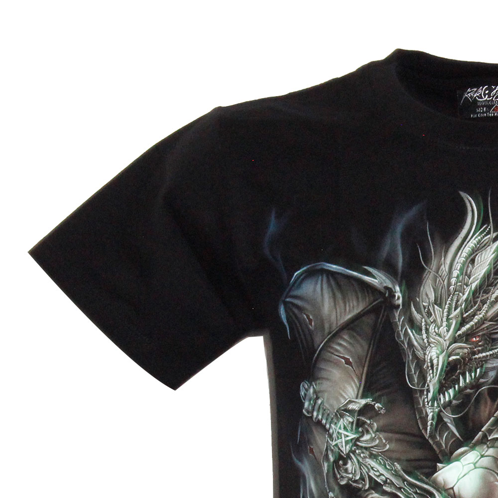 GR-435 Rock Chang T-shirt Noctilucent Dragon with Sword