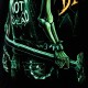 GR-645 Rock Chang T-shirt Noctilucent Punk Skull