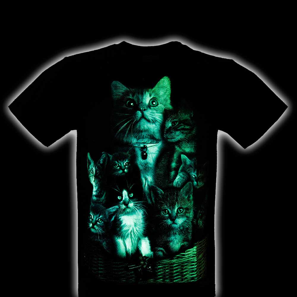 GR-657 Rock Chang T-shirt Noctilucent Cat