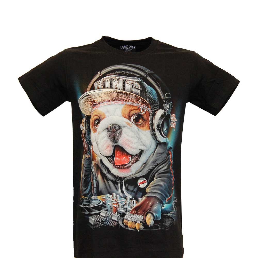 GR-766 Rock Chang T-shirt Noctilucent DJ dog