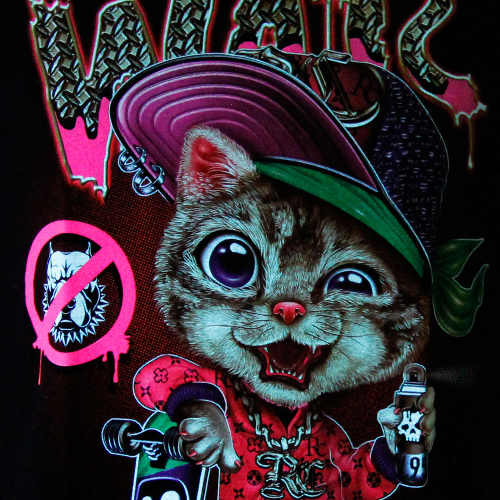 GR-778 Rock Chang T-shirt Noctilucent Cat