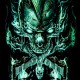 GR-808 Rock Chang T-shirt Noctilucent Skull