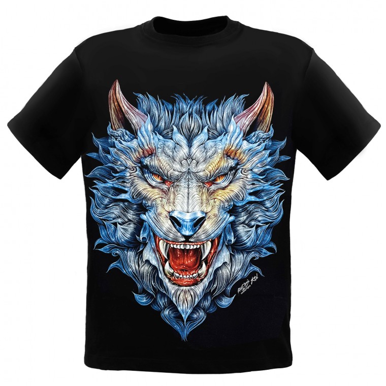 GR-833 Rock Chang T-shirt Tiger Blue Dragon
