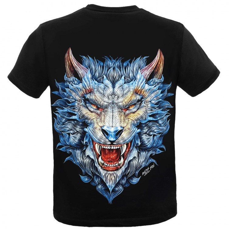 GR-833 Rock Chang T-shirt Tiger Blue Dragon