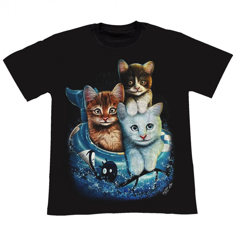 GR-599 Rock Chang T-shirt Noctilucent Cats