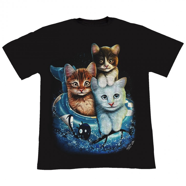 GR-599 Rock Chang T-shirt Noctilucent Cats