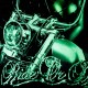 HD-104 Rock Chang T-shirt HD Motorciclist and Skull