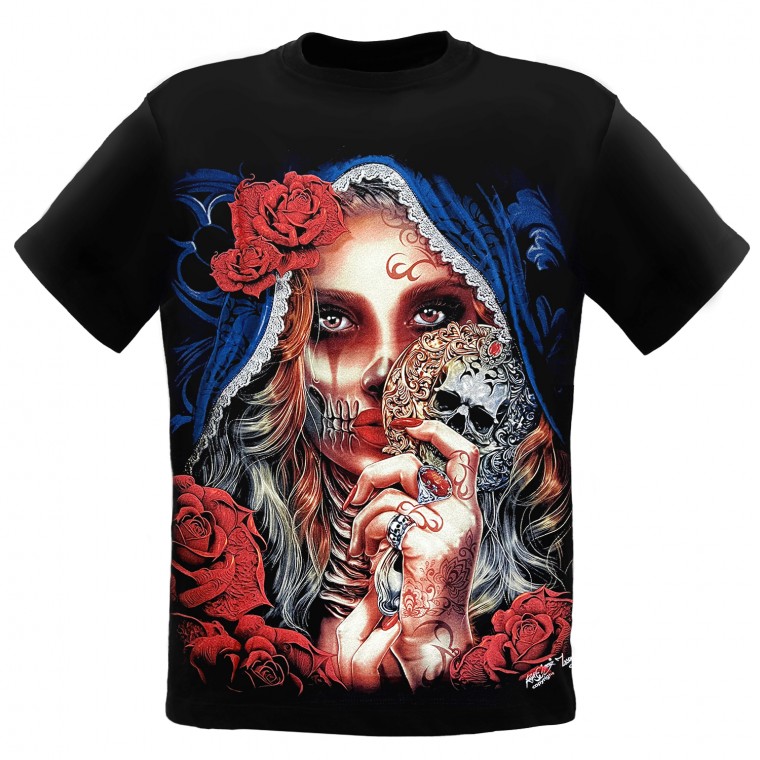 HD-149 Rock Chang T-Shirt HD Girl and Rose HD-149 Rock Chang T-Shirt HD Girl and Rose