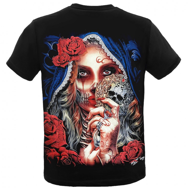 HD-149 Rock Chang Maglietta HD Ragazza e Rose