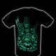 HD-099 Rock Chang T-shirt HD Guitar Skull