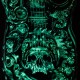 HD-099 Rock Chang HD Maglietta Chitarra di Teschio HD-099 Rock Chang HD Maglietta Chitarra di Teschio