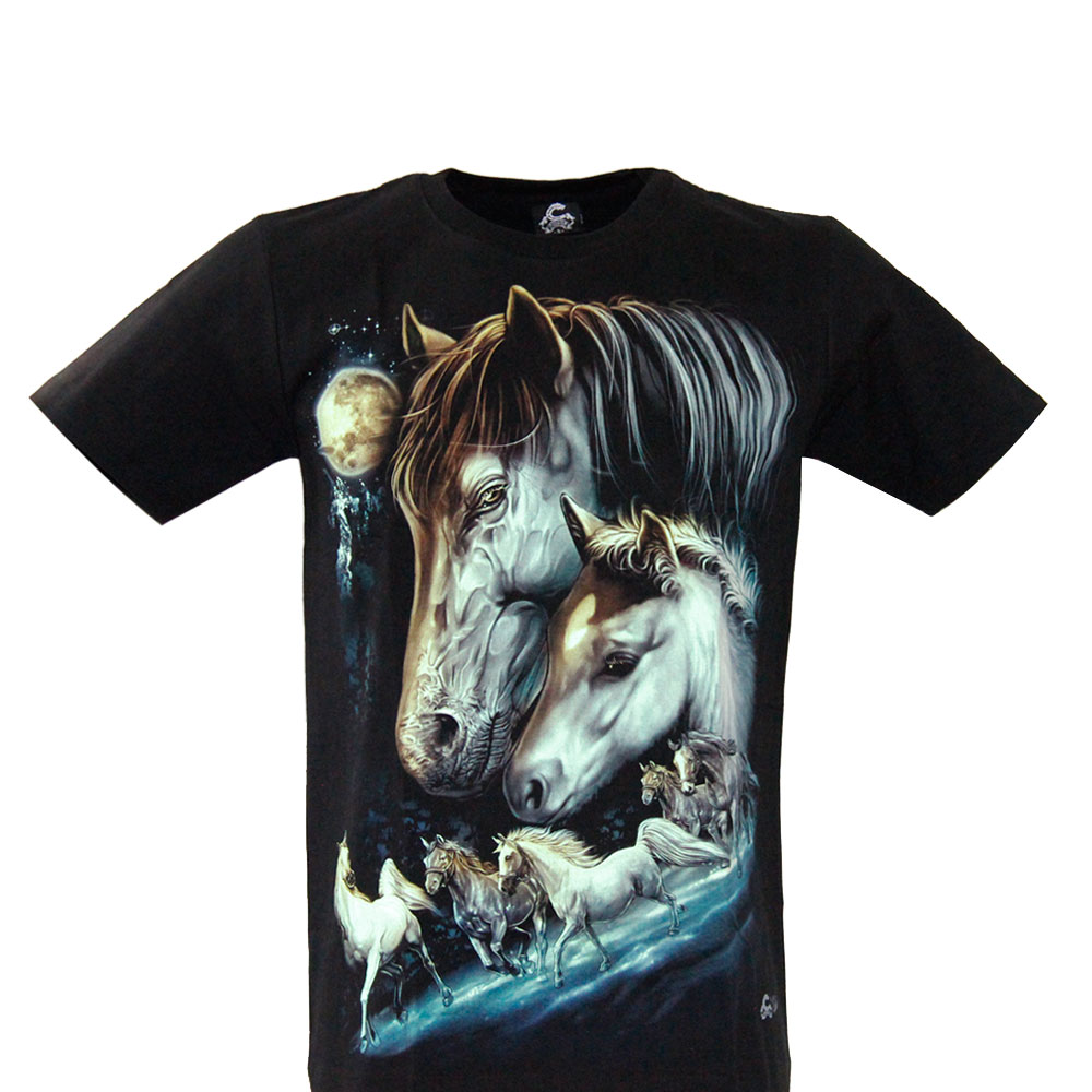 MA-191 Caballo T-shirt Noctilucent Horses MA-191 Caballo T-shirt Noctilucent Horses
